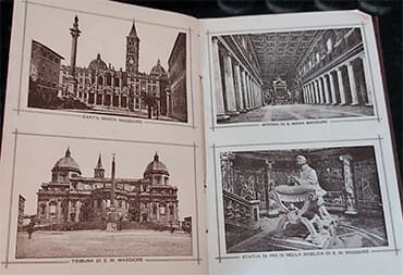 Páginas interiores del libro de oraciones de Leone Zamuner.